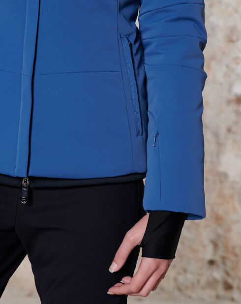 Veste De Ski Extensible Fourrure véritable Lou bleu crépuscule