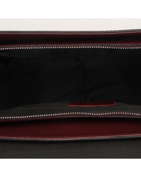 Sac main en Cuir en Cuir Votti bordeaux - 28x21x9 cm