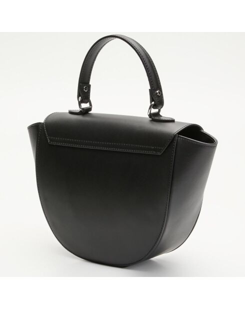 Sac main en Cuir en Cuir Votti noir - 28x21x9 cm