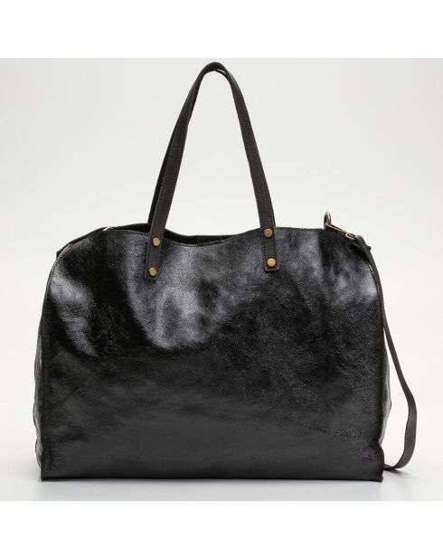 Sac cabas en Cuir Nary noir - 46.5x34x11.5 cm