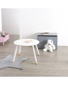 Table d'appoint Douceur blanche - 60x60x43 cm