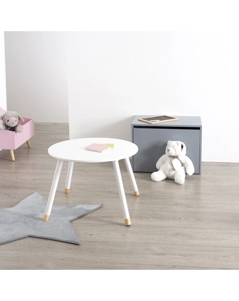 Table d'appoint Douceur blanche - 60x60x43 cm