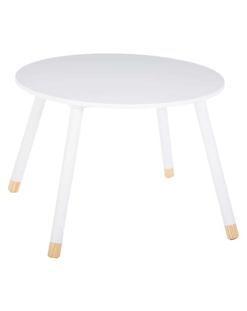 Table d'appoint Douceur blanche - 60x60x43 cm