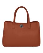 Sac à main en Cuir Paris argile - 37x25x10 cm