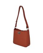 Sac bandoulière en Cuir Paris argile - 24.5x23x8 cm