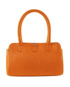 Sac à main en Cuir Paris orange - 33x20x15 cm