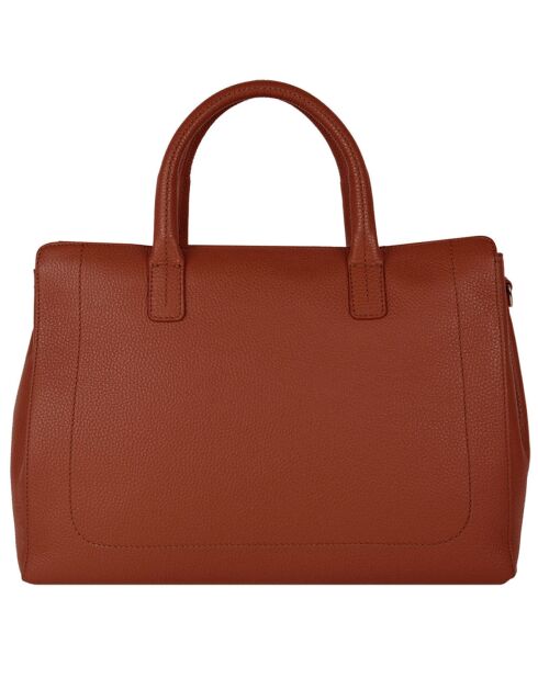 Sac à main en Cuir Paris argile - 33x20x15 cm