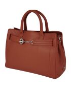 Sac à main en Cuir Paris argile - 33x20x15 cm