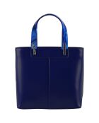 Sac à main en Cuir Portofino marine - 24.5x23x12 cm