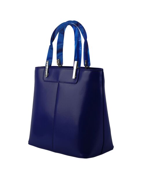 Sac à main en Cuir Portofino marine - 24.5x23x12 cm