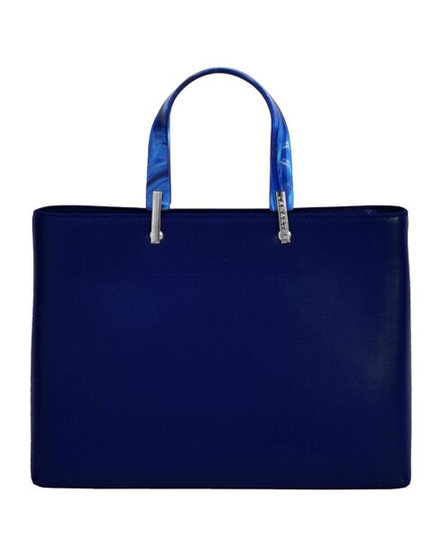 Sac à main en Cuir Portofino marine - 35x25x11 cm