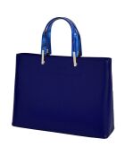 Sac à main en Cuir Portofino marine - 35x25x11 cm