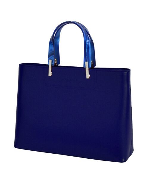 Sac à main en Cuir Portofino marine - 35x25x11 cm