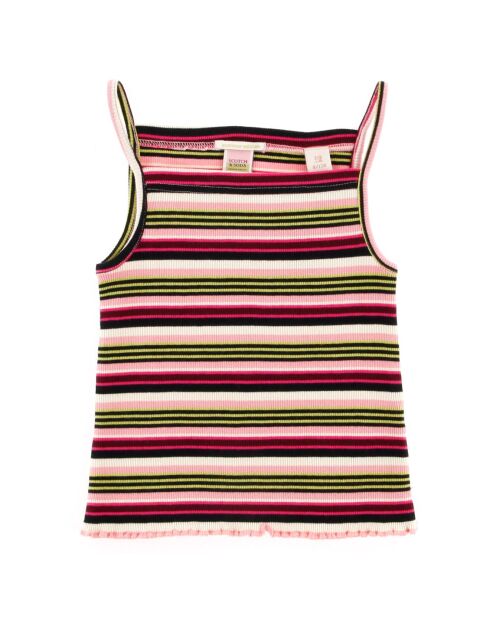 Débardeur à rayure multicolore