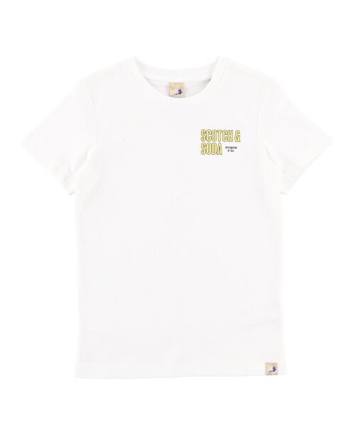 Wit T-shirt met uniform van Scotch Island