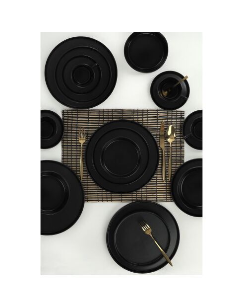 Service de table noir - 20 pièces