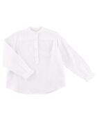 Blouse en Gaze de coton Codex blanche