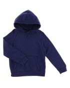 Sweat fin en Coton Hoody bleu marine