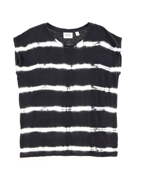 T-Shirt 100% Lin Teiva blanc/gris