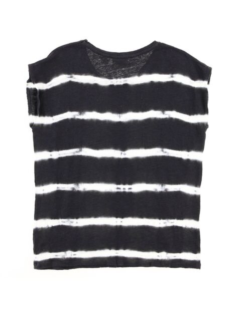 T-Shirt 100% Lin Teiva blanc/gris