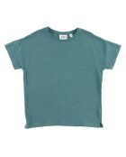 T-Shirt 100% Lin Teiki bleu lagon