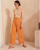 Pantalon large Lotan orange