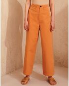 Pantalon large Lotan orange