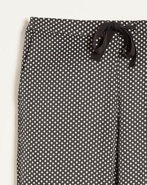 Pantalon Vael à pois noir