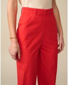 Pantalon large Painted rouge