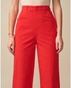 Pantalon large Painted rouge