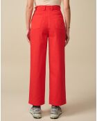 Pantalon large Painted rouge