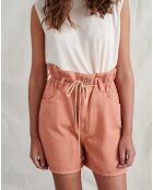 Short en Coton & Lin Pistil rose pâle