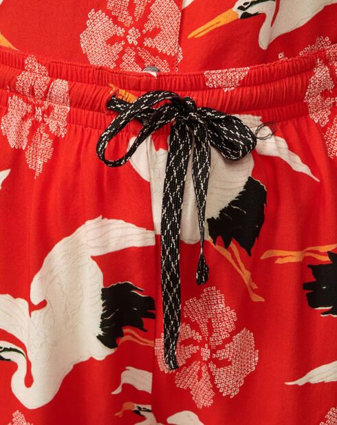 Pantalones cortos estampados rojos Powell