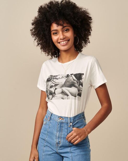 T-Shirt Covi imprimé blanc