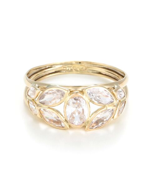 Petra Zirkonia geelgouden ring