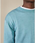 Pull 100% Laine Dillex bleu