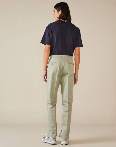 Pantalon chino Sammy vert d'eau