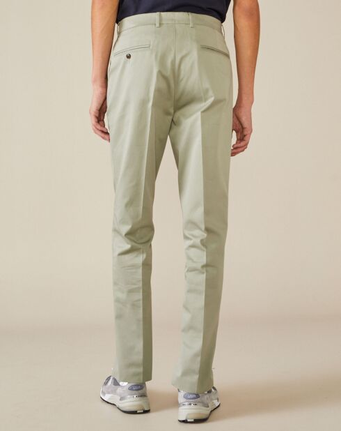 Pantalon chino Sammy vert d'eau