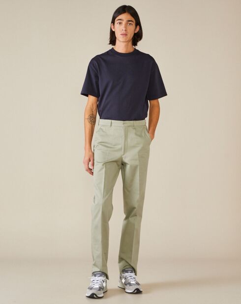 Pantalon chino Sammy vert d'eau