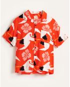 Chemise Faraway imprimée orange