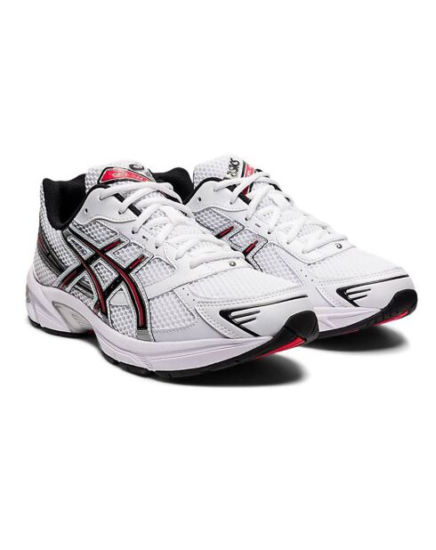 Baskets Gel 1130 blanc/rouge/noir