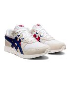 Baskets en Velours de Cuir Lyte Classic beige/blanc/rouge/bleu