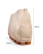 2 Housses d'hivernage pour plantes beiges - 120x180 cm