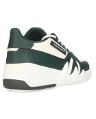 Sneakers en Cuir blanc/vert