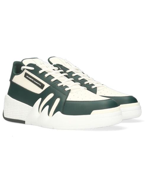 Sneakers en Cuir blanc/vert