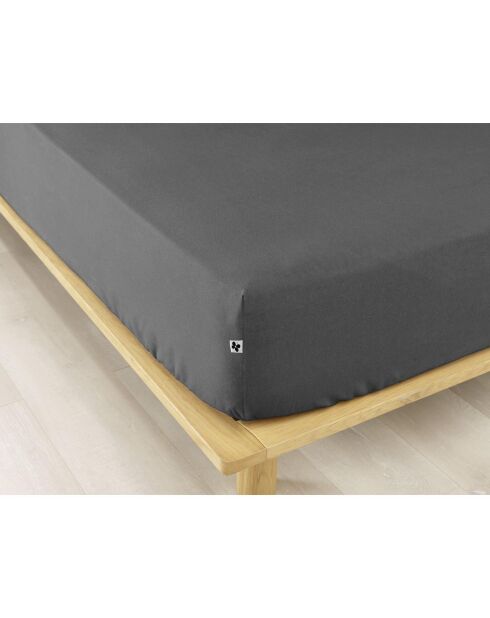 Drap housse  Flanelle Candice anthracite