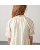 Robe longue Pattie en Coton à motif irisé écrue