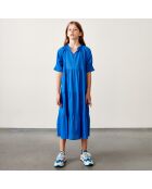 Robe longue Pattie en Coton bleue