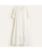Robe longue Pattie en Coton à motif irisé écrue