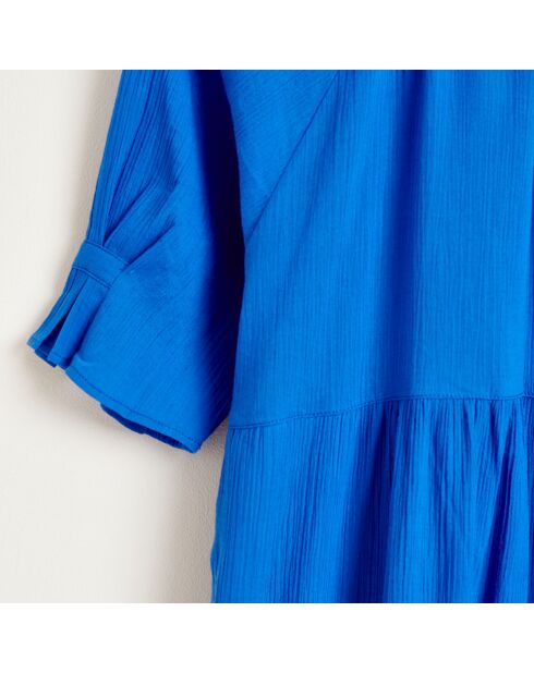 Robe longue Pattie en Coton bleue